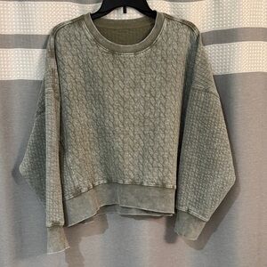 Women's Greenish Gray Cozy Sweatshirt